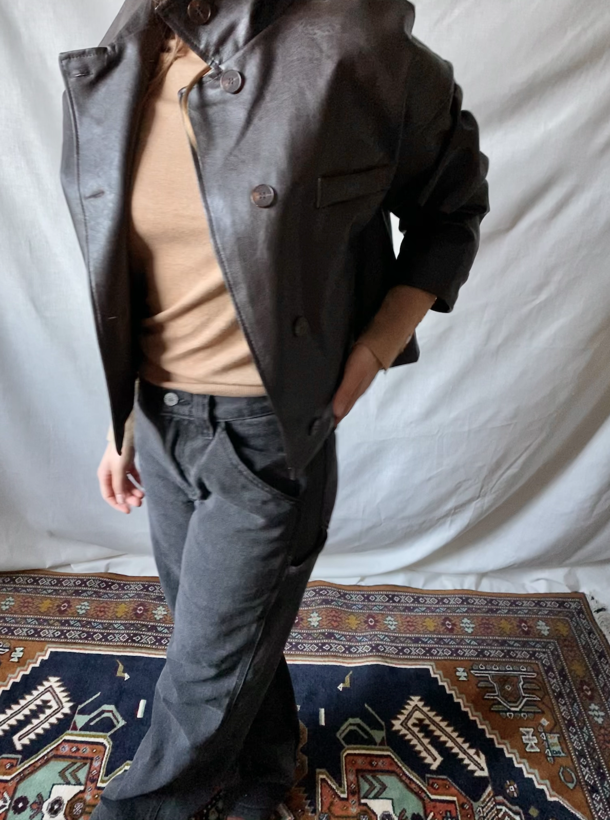 80s Faux Leather Jacket
