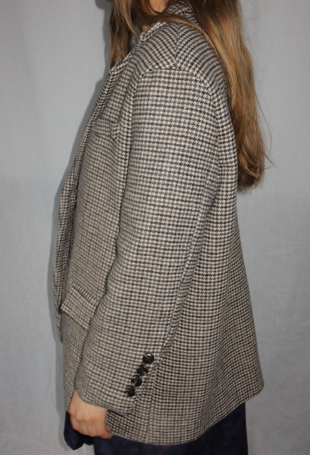 Yui Houndstooth Coat