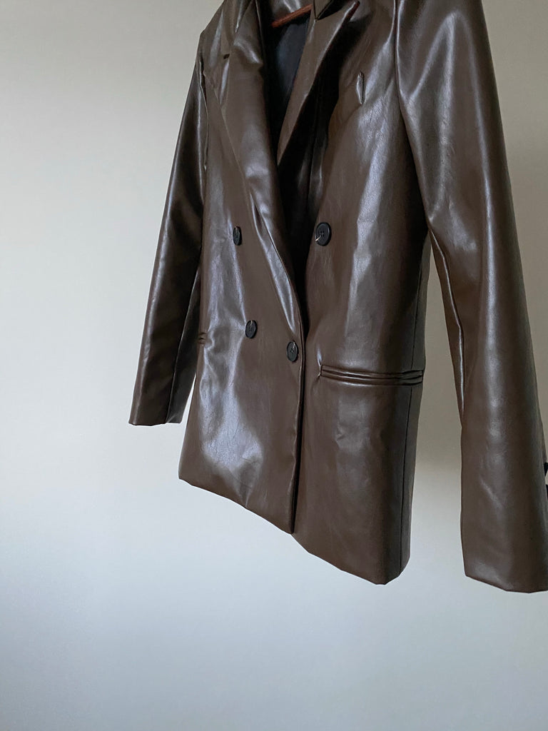 70s faux leather jacket