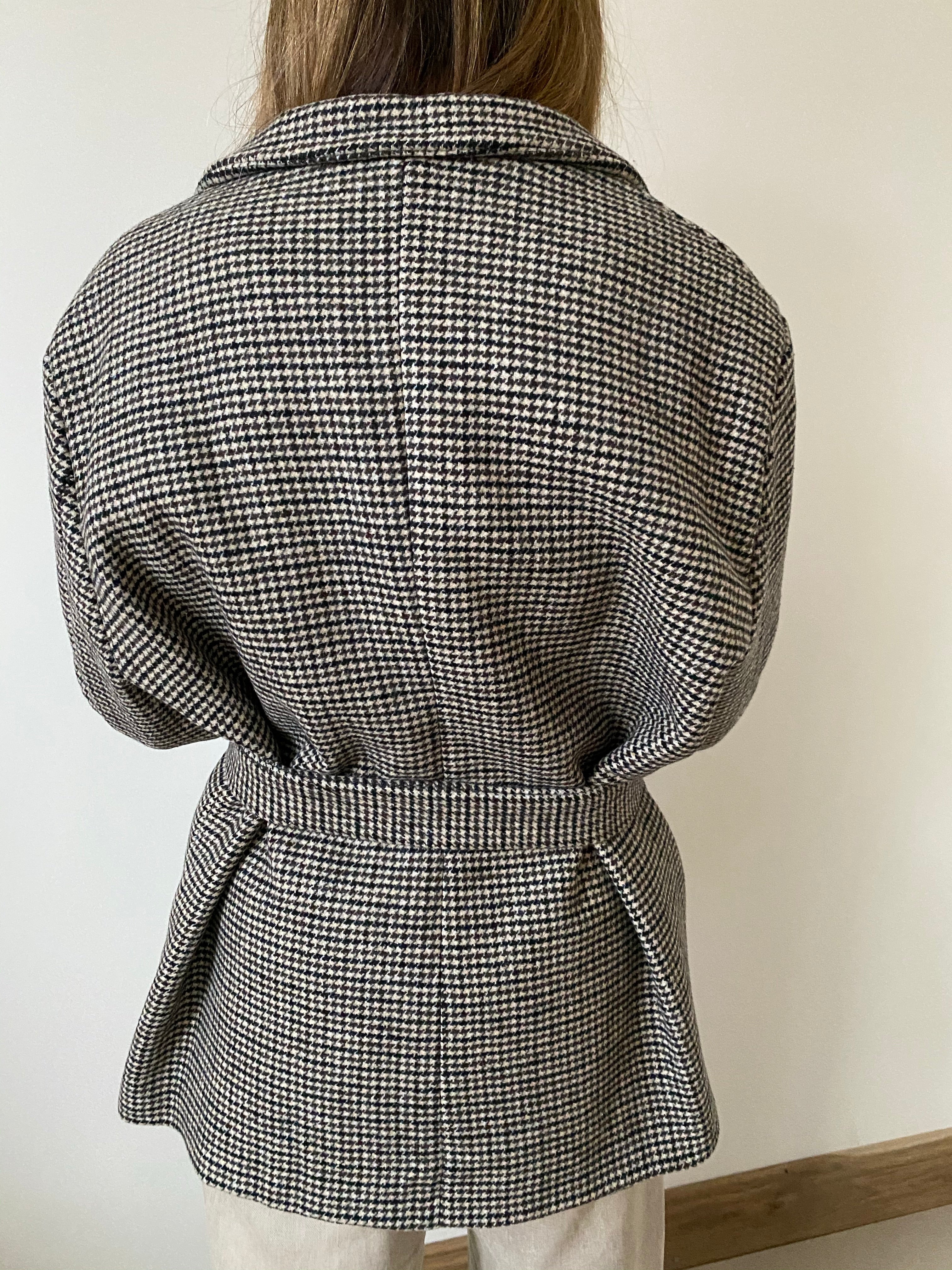 Yui Houndstooth Coat