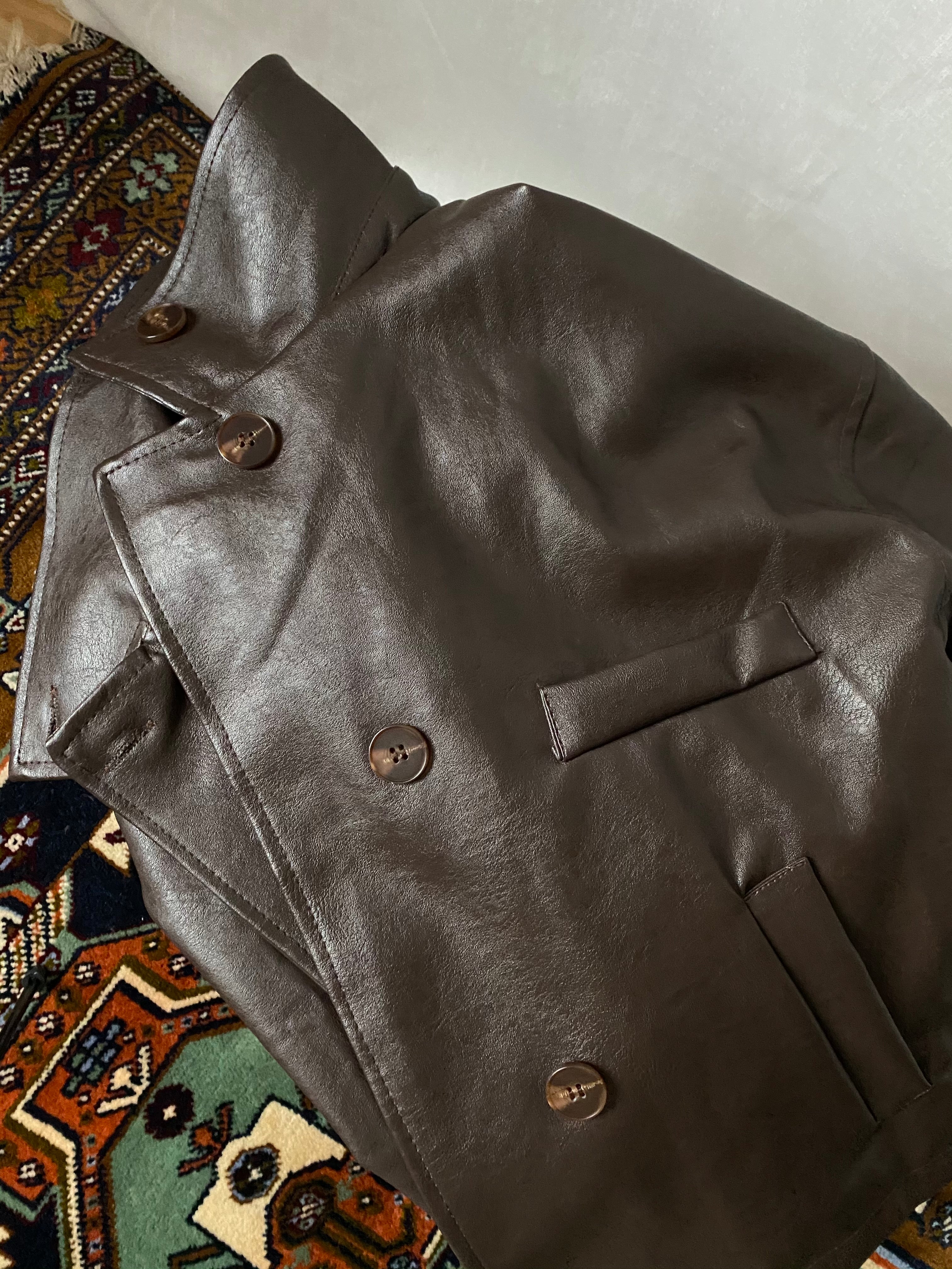 80s Faux Leather Jacket
